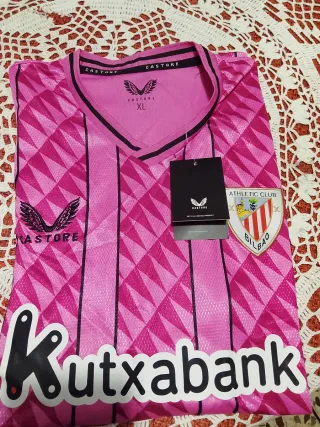 Camiseta Athletic Club (23/24) Talla XL Rosa Casto