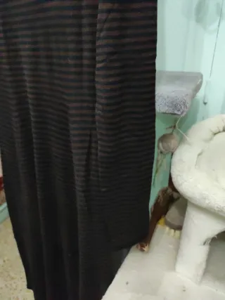 Vestido de punto Zara rayas cuello alto