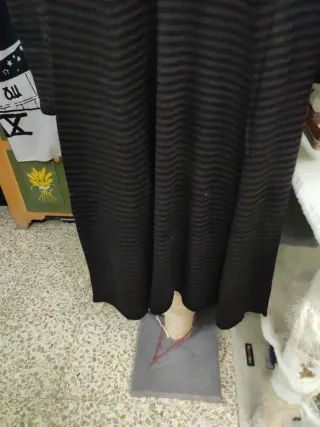 Vestido de punto Zara rayas cuello alto