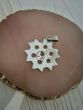 Colgante de plata diseño geométrico