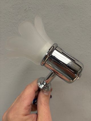 Apliques de espejo dorados y blancos