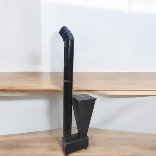 Estufa Negra de pellets,cascaras de almendras, etc