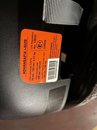 Silla coche Britax Römer NUEVA