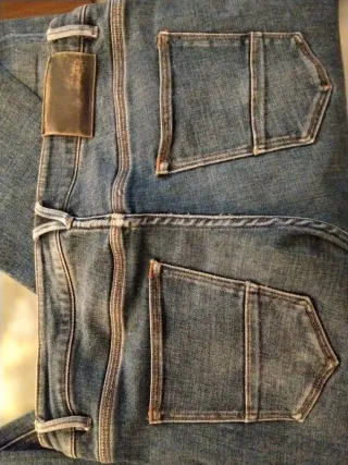 Pantalón vaquero Massimo Dutti azul hombre