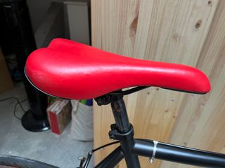 Bicicleta Fixie Moma Negra y Roja