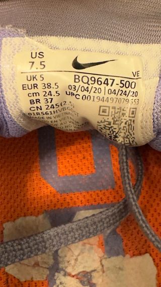 Zapatillas Nike Mujer Morado y Naranja