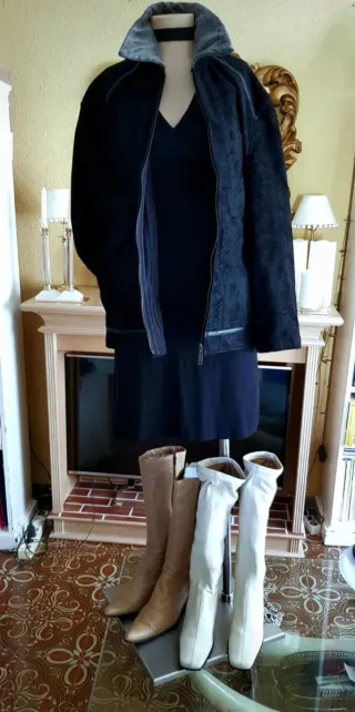 Cazadora DRA TEX negra y gris