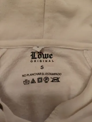 Sudadera Lowe Edición Limitada Blanca Talla S