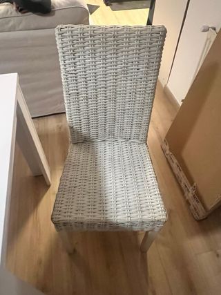 Mesa de comedor extensible blanca