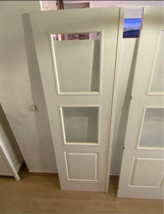 Puertas interiores blancas con cristal