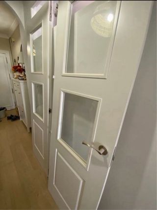Puertas interiores blancas con cristal