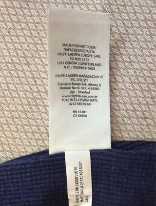 Vestido Polo Ralph Lauren Azul Punto Canalé