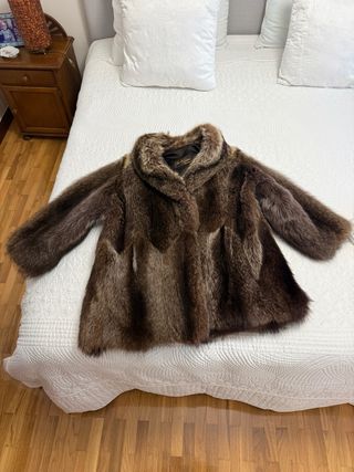 Chaquetón lomos de zorro auténtico
