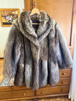 Chaquetón lomos de zorro auténtico