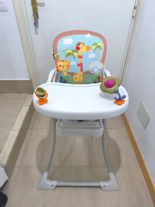 Trona infantil con estampado de animales