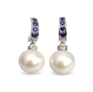 Pendientes Plata 925 Rodio Perla Edison 10.5mm