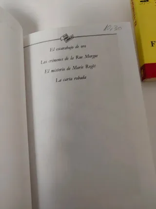 "El escarabajo de oro y otros cuentos" E.Allan Poe