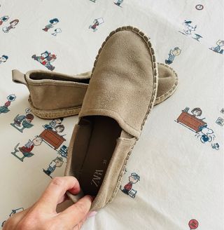 Alpargatas Zara piel niño talla 35
