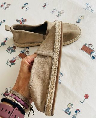 Alpargatas Zara piel niño talla 35