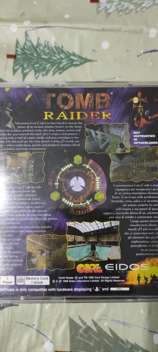 Tomb Raider + opuscolo eidos PlayStation