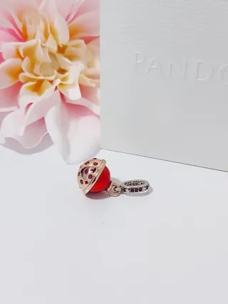 Charm Pandora Rojo con Circonitas