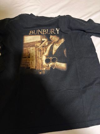 Camiseta Bunbury Talla M Negra