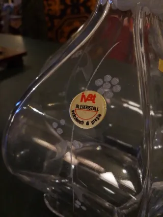 Bottiglia in cristallo con tappo