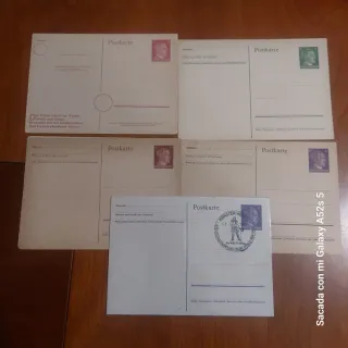 5 Postales Antiguas Deutsches Reich