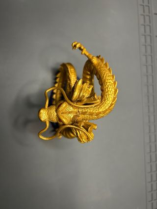 Figura Dragón Shenron Dorado 10cm