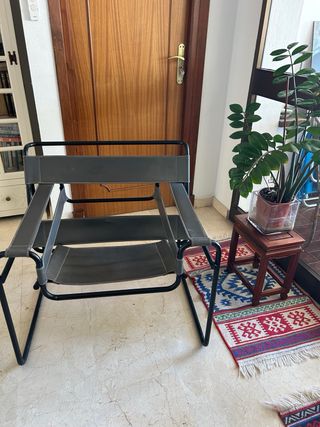Sillón Wassily Marcel Breuer Cuero Metal
