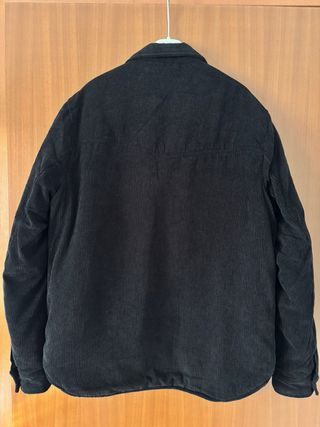 Giubbotto nero in velluto a coste