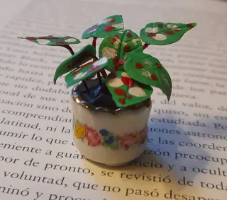 Pianta in vaso in miniatura per case delle bambole