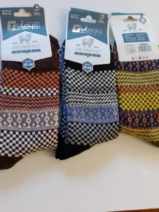 Lote 3 pares calcetines lana Tulaya T/ 40-46