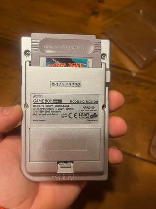 Nintendo Game Boy Pocket Argento