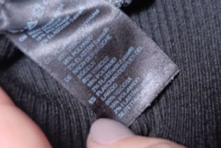 Jersey Negro H&M Talla L Viscosa Botones Puños