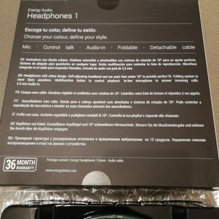 Novos. Auscultadores de alta qualidade.