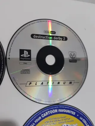 4 Discos PS1: Driver, Destruction Derby 2, Harry P