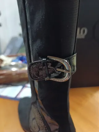 Stivali alti donna camoscio