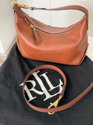 Bolso Ralph Lauren Marrón Piel
