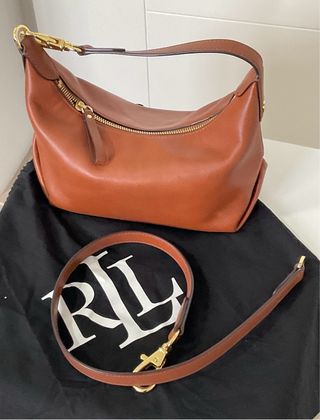 Bolso Ralph Lauren Marrón Piel