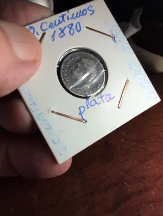 50 céntimos Alfonso XII plata 1880