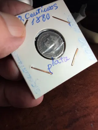 50 céntimos Alfonso XII plata 1880