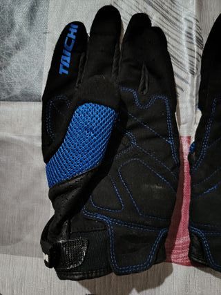Guantes Moto TAICHI Azul y Blanco