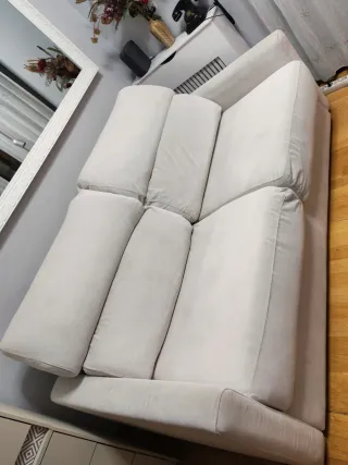 Sofá Cama Beige Tela