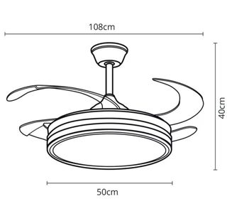 Ventilador Techo ATENAS DC Blanco