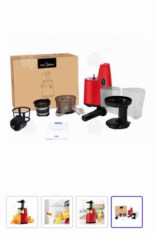 Extractor - exprimidor Lento Midea Rojo