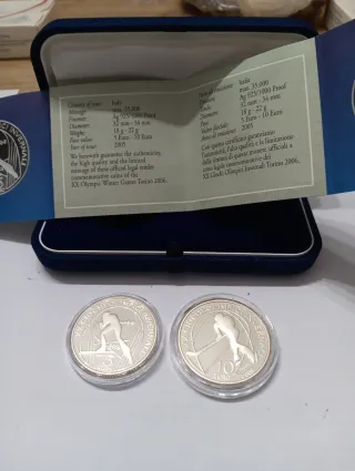 5 e 10 Euro AG Proof, Giochi Olimpici Invernali