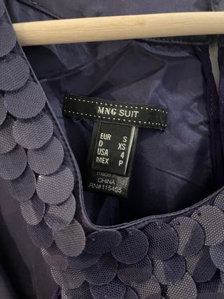 Vestido fiesta Mango Talla S