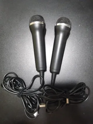 2 Micrófonos USB Negros