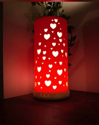 Lámpara Corazón San Valentín Roja